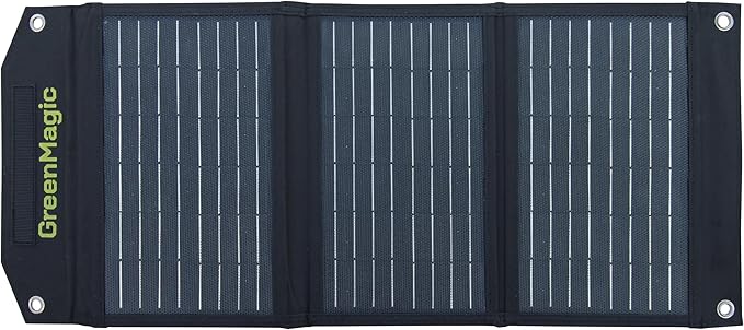 Greenmagic 20 Watt Portable Solar Battery Charger Ideal for Power Battery, Power Station