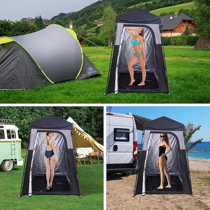 Nice C Camping Shower Tent, Instant Pop Up Privacy Changing Tent, Outdoor Shower Enclosure, Toilet