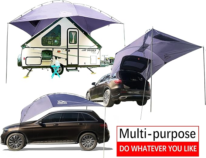 Versatility Camping Tent for Truck Bed,SUV RVing, Van,Trailer and Overlanding Portable Teardrop