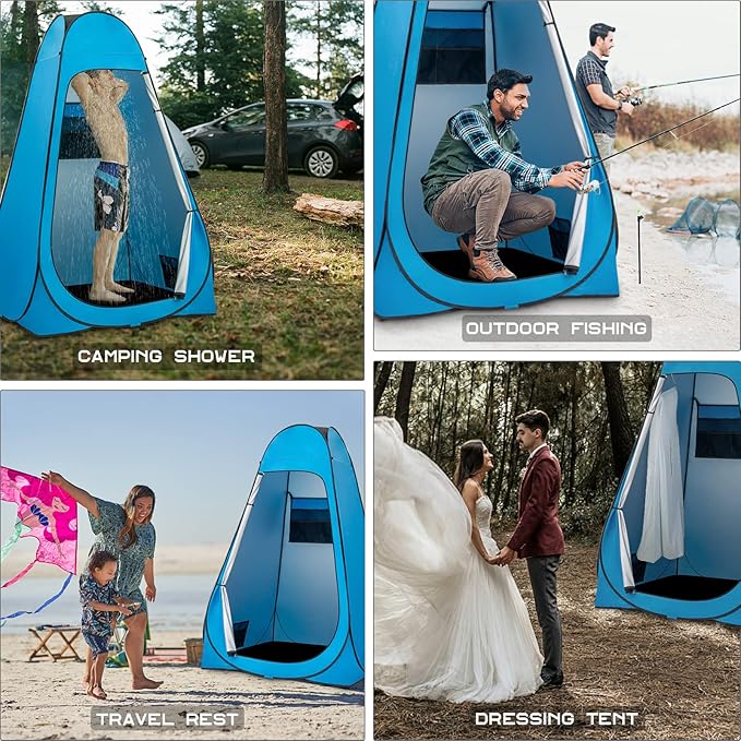 BRIAN & DANY Pop Up Shower Tent, Portable Privacy Camping Changing Tent, Camp Toilet Bathroom Pod