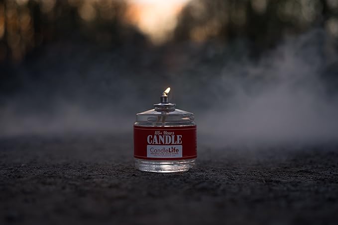 CandleLife Emergency Survival Candle (Set of 4) - 115 Hours Long Lasting Burning Time - Great