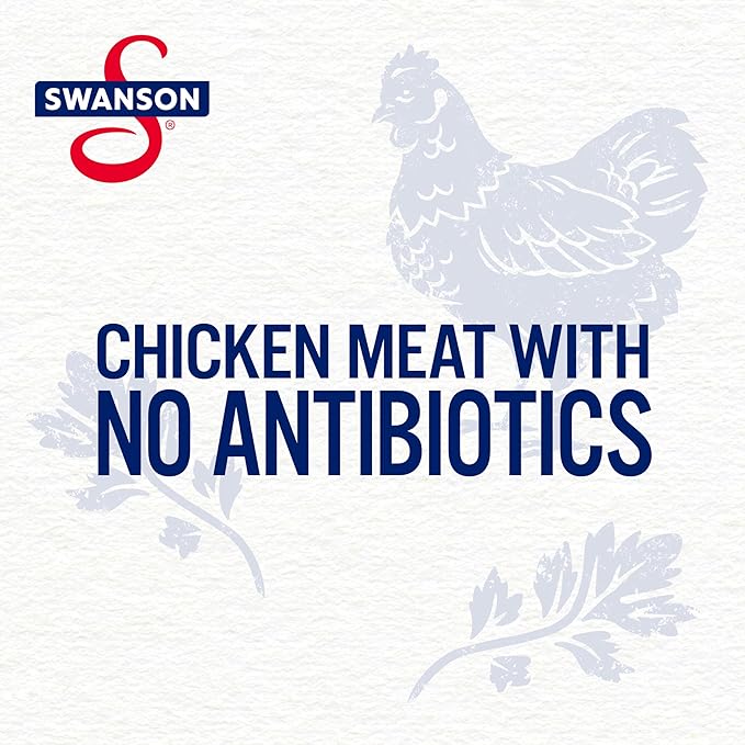 Swanson White Premium Chunk Chicken Breast with Rib Meat in Water, 4.5 oz. (Pack of 4) 48 qty.