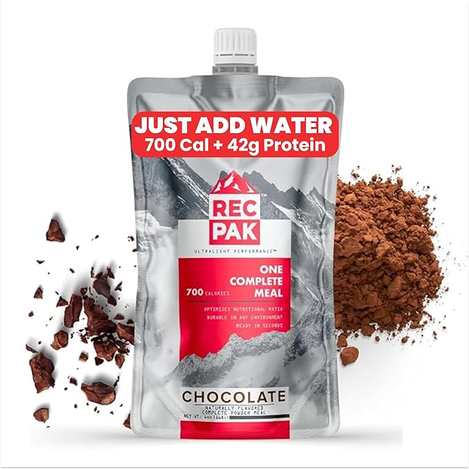 RecPak Performance Ultralight Instant Meals For Your Next Adventure | 700 Cal 42g Protein I