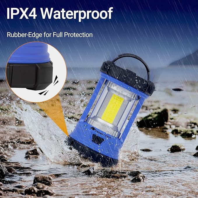 Camping Lantern, 3200LM LED Lanterns for Power Outages, 4600mAh Phone Charger & Rechargeable