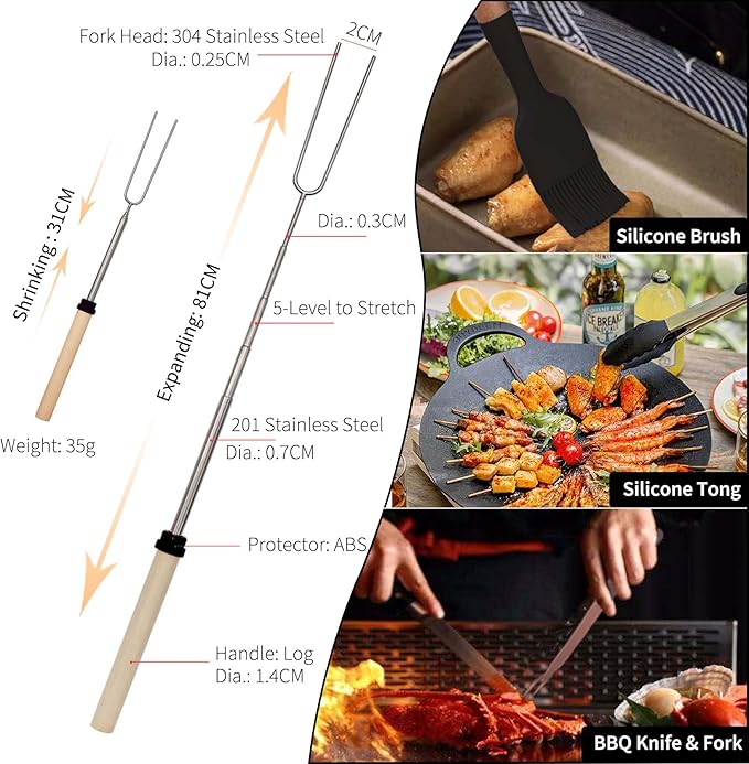 Silicone Camping Cooking Set Car Camping Essentials Cooking Kitchen Set, RV Camping Cookware Must