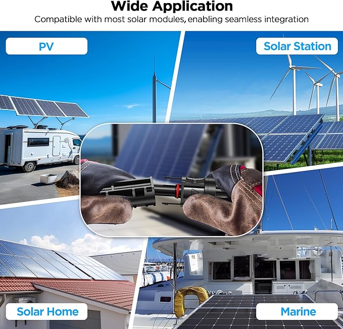 Mc4 to Xt60, 20FT Xt60 Connector Solar Charge Cable, 12AWG Pure Copper Solar Panel Mc4 to XT60