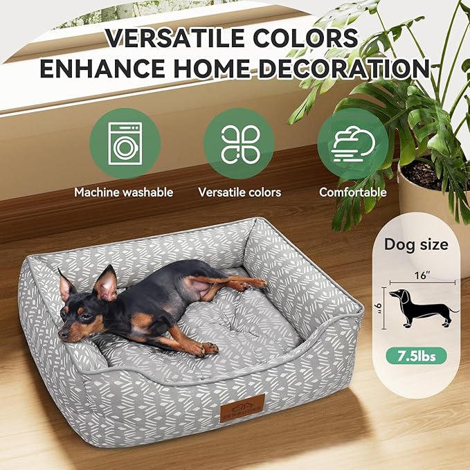 Rectangle Cat Dog Bed for Large Medium Small Pets Indoor Outdoor Machine Washable Sleeping Sofa