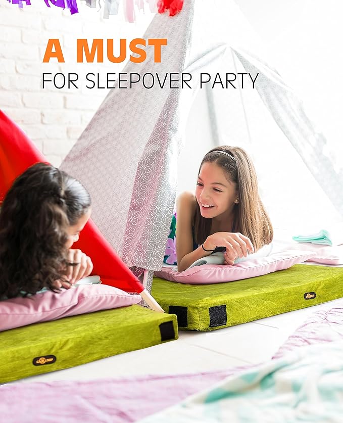 3 Inch GAIALOOP Thick Memory Foam Camping Mattress Sleeping Pad [Car/Tent/Cot] Glamping Portable