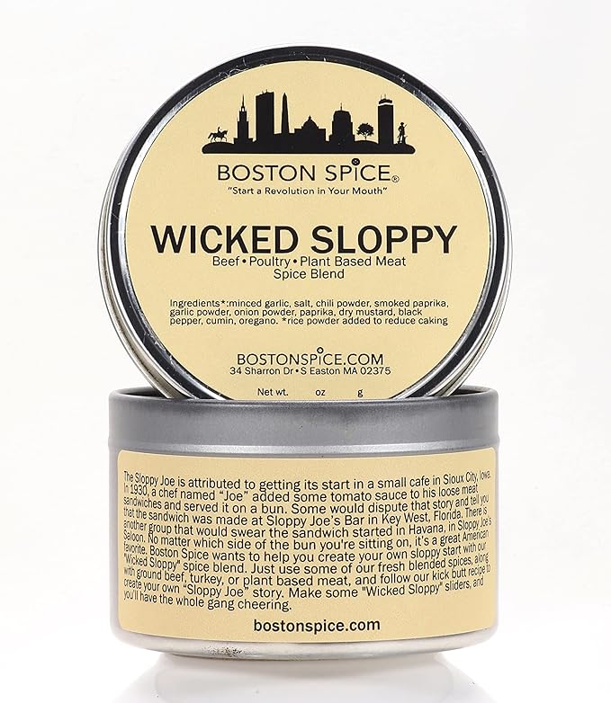 Boston Spice Wicked Sloppy Joe Sandwich Seasoning Mix Blend For Poultry Beef Pork and Meatless