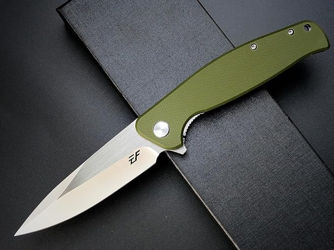 Eafengrow EF240 Folding Knife D2 Steel Blade G10 Handle EDC Tool Pocket Knives for Outdoor Working