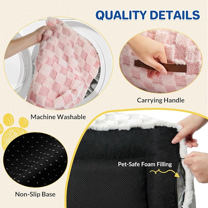 Large Dog Bed Sofa, Fluffy Pet Bed for Medium and Large Dogs, Supportive Dog Couch Sofa for Dogs