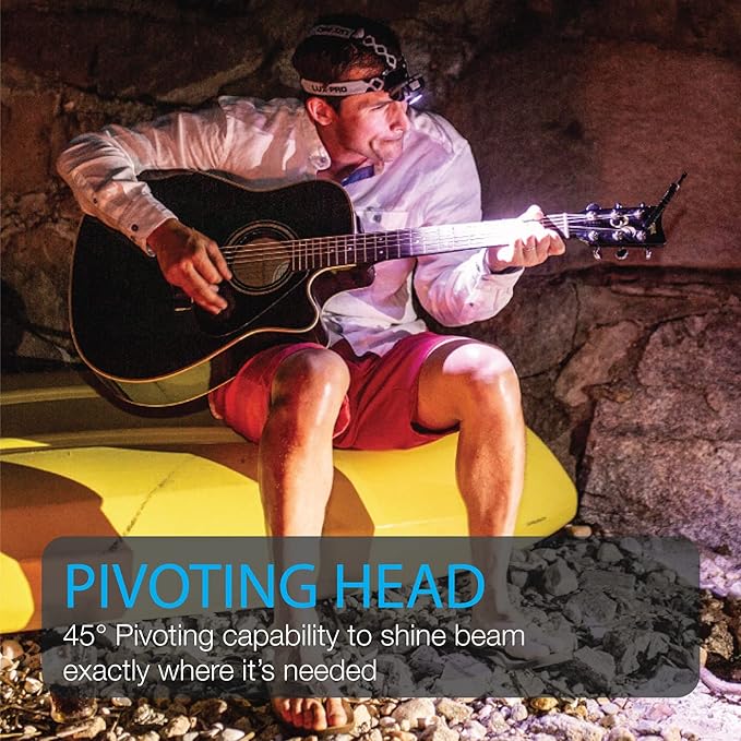 LUXPRO LED Headlamp - Bright 300 Lumen Head Lamp for Outdoors, Camping & Hiking - 6 Light Modes