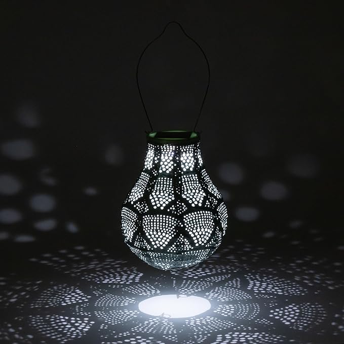Allsop Soji Stella - Bulb - 8" Outdoor Solar Lantern - Sage