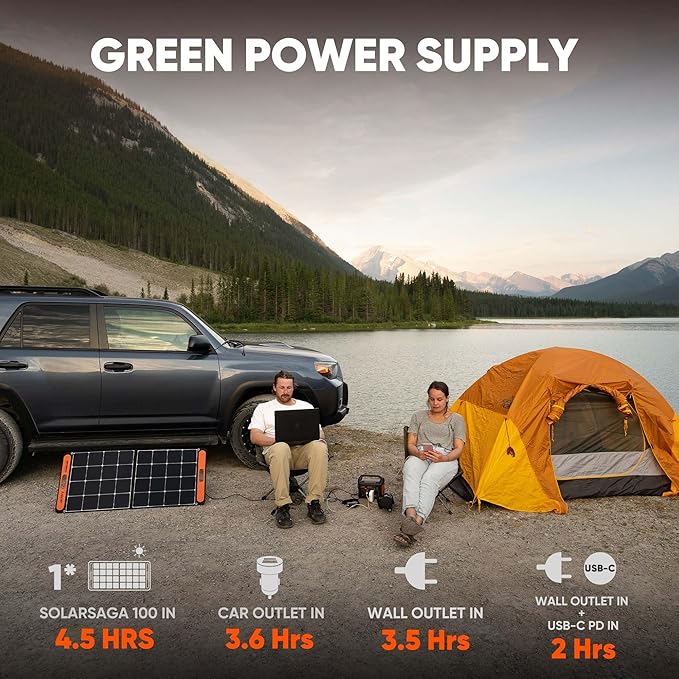 Jackery Portable Power Station Explorer 300 with 5 Meter Extension Cord, 293Wh Backup Lithium