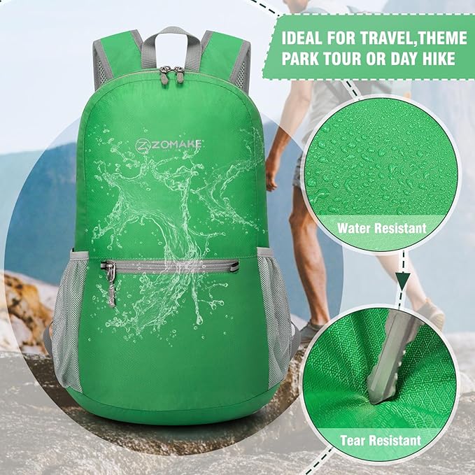 ZOMAKE Ultra Lightweight Hiking Backpack 20L - Packable Small Backpacks Water Resistant Daypack for