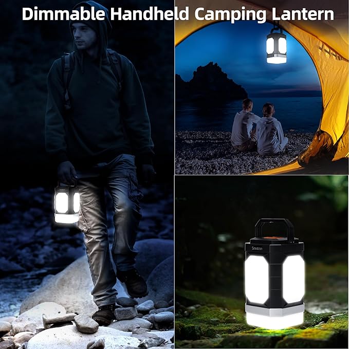 Sinvitron Camping Lantern Rechargeable??0,000mAh Portable Camping Lights, QC3.0 Fast Charging,1000