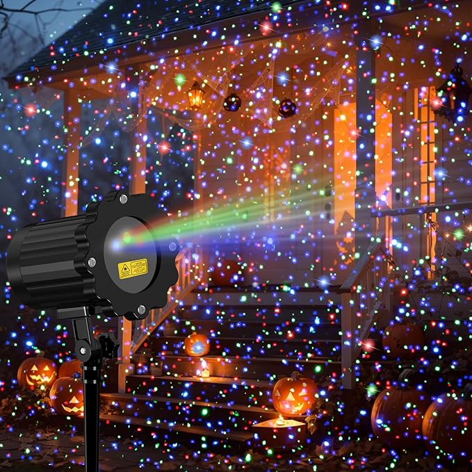 Laser Christmas Projector Lights Outdoor, 3 Colors RGB Christmas Laser Lights Outdoor Waterproof