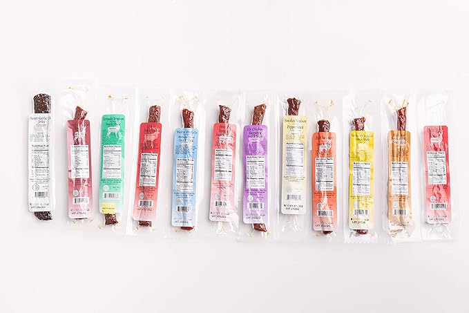 Assorted 1 oz Meat Snacks ( 3 of each of our 10 Flavors) TOTAL 30 SticksL8