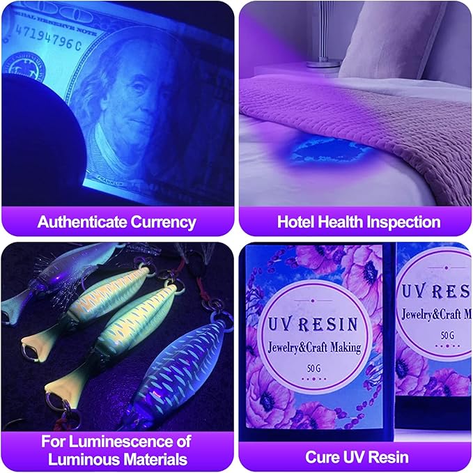 Black Light UV Light Flashlight, 21 LED 395nm Ultraviolet Blacklight Flashlight Mini Pet Urine