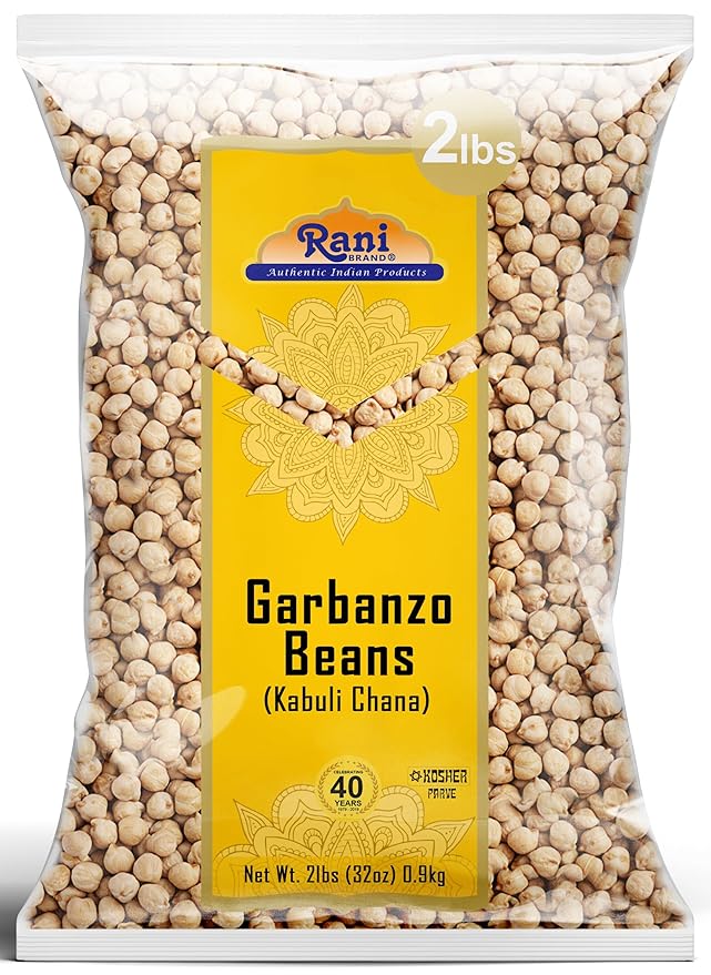 Rani Garbanzo Beans (Kabuli Chana) 32oz (2lbs) 908g ~ All Natural | Vegan | Gluten Friendly |
