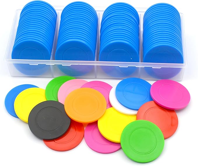 100 Custom Plastic Chips,Personalized Your Own Photo/Text/Logo on a Chip Double Sided Printing,Good