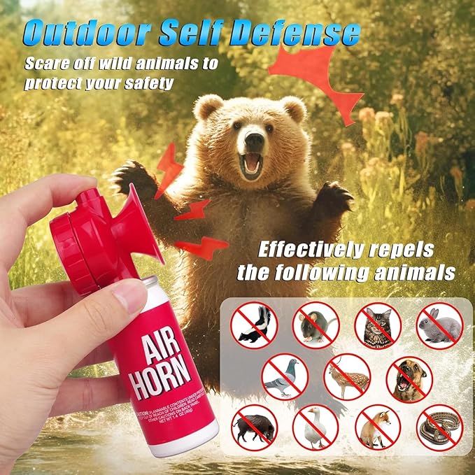 Air Horn 1.4oz 2pcs, Loud Mini Safety Boat Air Horn Can, Sports Event Starting Horn, Mini Small