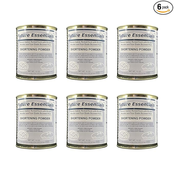 Future Essentials Canned Shortening Powder for baking and cooking | Long Term Storage Shelf Stable