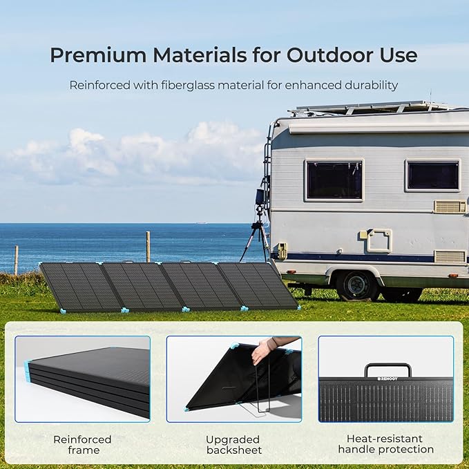 Renogy 300W Portable Solar Panel Suitcase, 25% High Efficiency N-Type Foldable Solar Charger for