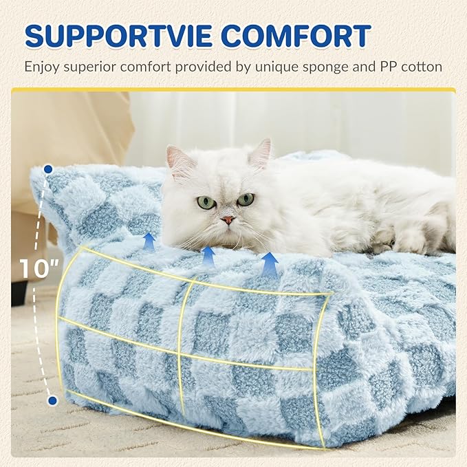 Cat Bed Cat Couch for Puppy and Kitten, Fluffy Pet Sofas Medium Dog Sofa Bed, Supportive Cats Sofa