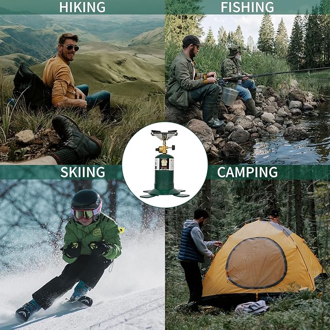 KOMAN Camping Propane Stove,Portable Camping Stove, Backpacking Stove Propane Camping