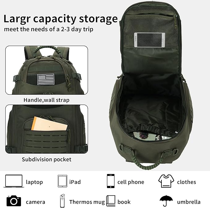 30L Hiking Backpack Lightweight Outdoor Daypack Camping Backpack Outdoor Travel Daypack Day Pack