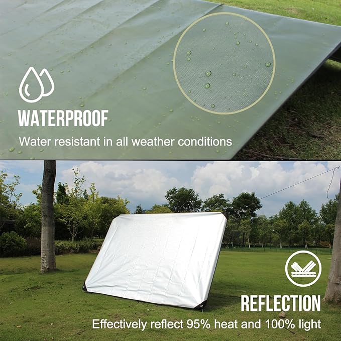 LYN Heavy Duty Emergency Blanket Survival Gear Waterproof Insulated Blanket Emergency Tarp for