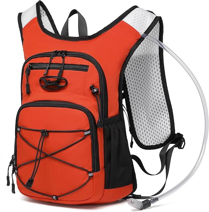 Wotony Lightweight Hydration Backpack with 2LOR 3LWater Bladder for Cycling Hiking Rave - Water