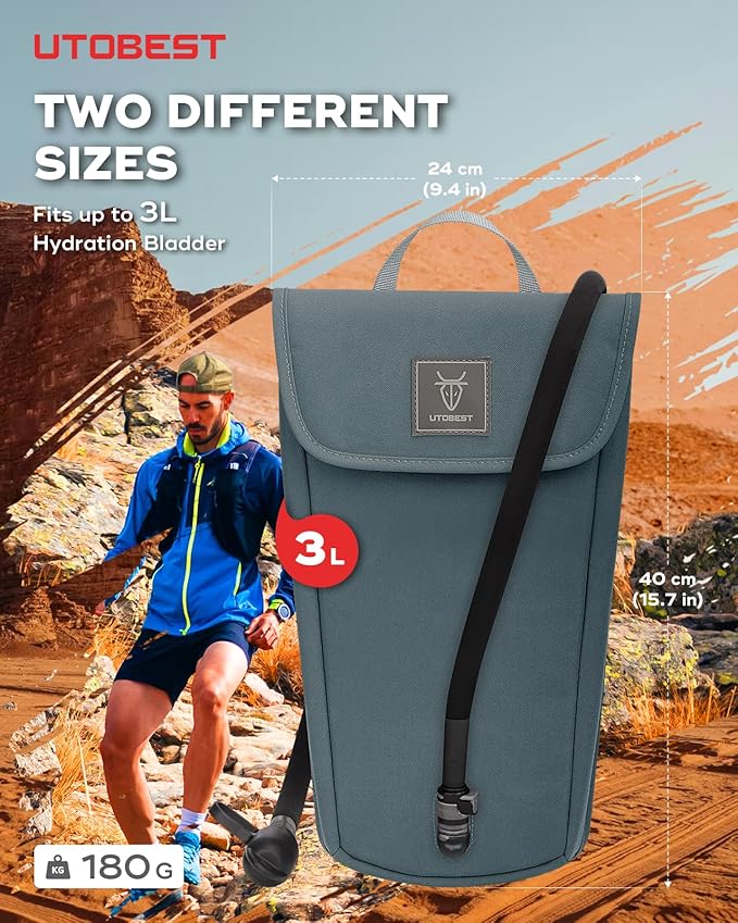 Insulated Insulation Bag, Fits 2L&3L Hydration Water Bladders, Lightweight & Water Resistant