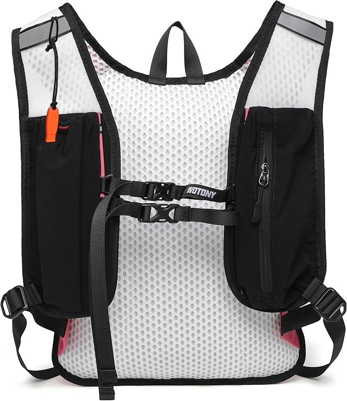 Wotony Lightweight Hydration Backpack with 2LOR 3LWater Bladder for Cycling Hiking Rave - Water