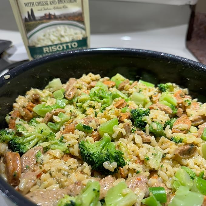 Alessi Autentico, Premium Seasoned Risotto, Italian Arborio Rice, Easy to Prepare, 8oz (Variety