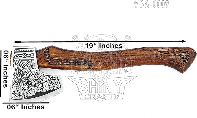 SHINY CRAFTS-Axes Viking Axe Hatchet-Norse Battle Axe Best Handmade Tomahawk Viking Bearded Axe