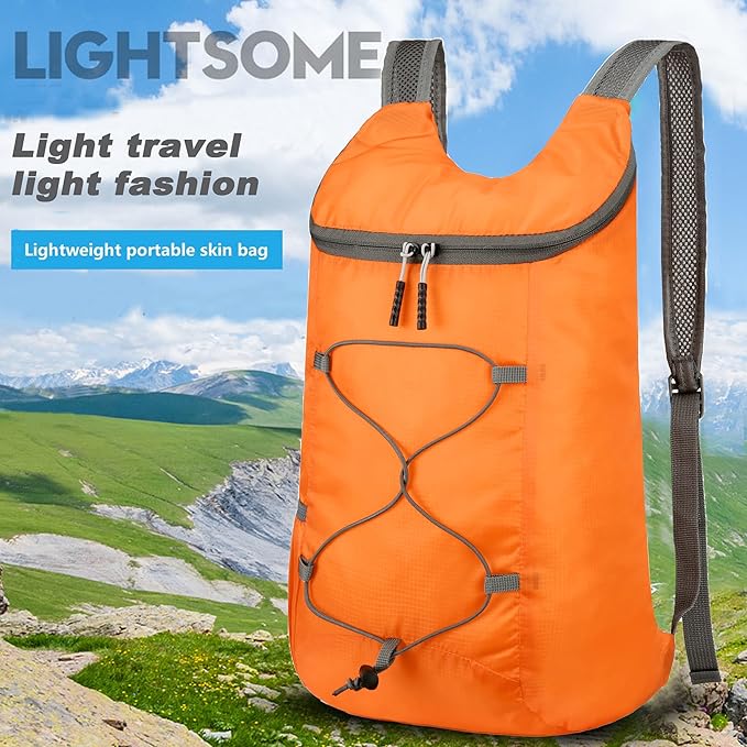 16L Lightweight Foldable Hiking-Backpack Small Packable-Daypack For Travel,Ultralight