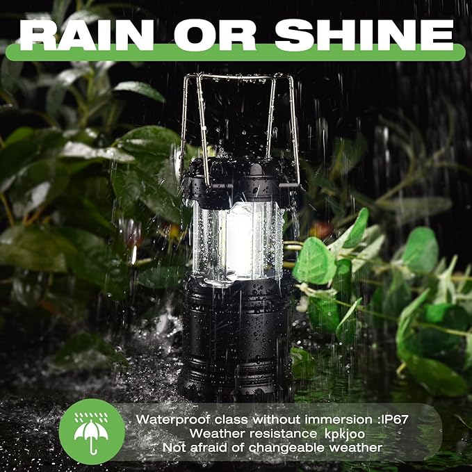 Lantern Collapsible Camping Light, Battery Operated Lanterns LED Super Bright for Power Outages