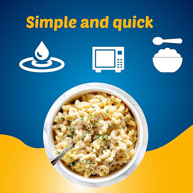 Military Surplus Freeze-Dried Uncooked Macaroni and Cheese – 24 Servings per Can – 58 oz – Easy