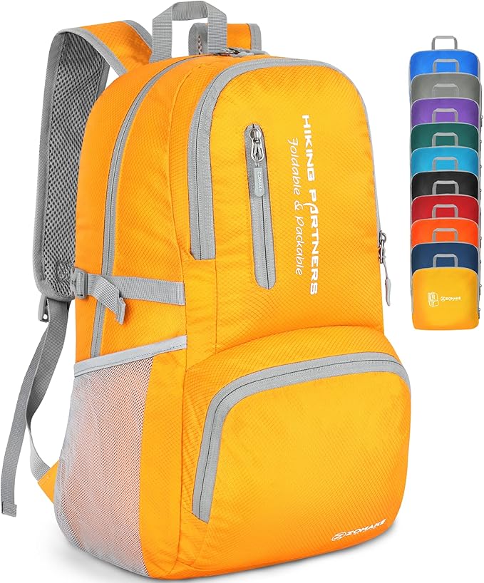 ZOMAKE Lightweight Packable Backpack - 35L Light Foldable Hiking Backpacks Water Resistant