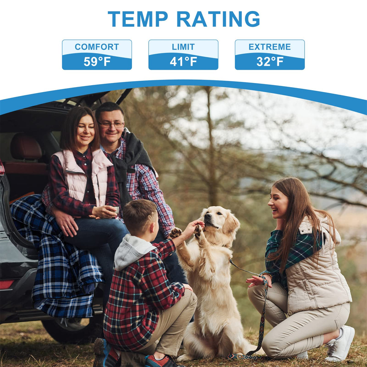 AGEMORE Sleeping Bag - Double, Waterproof - product view 2