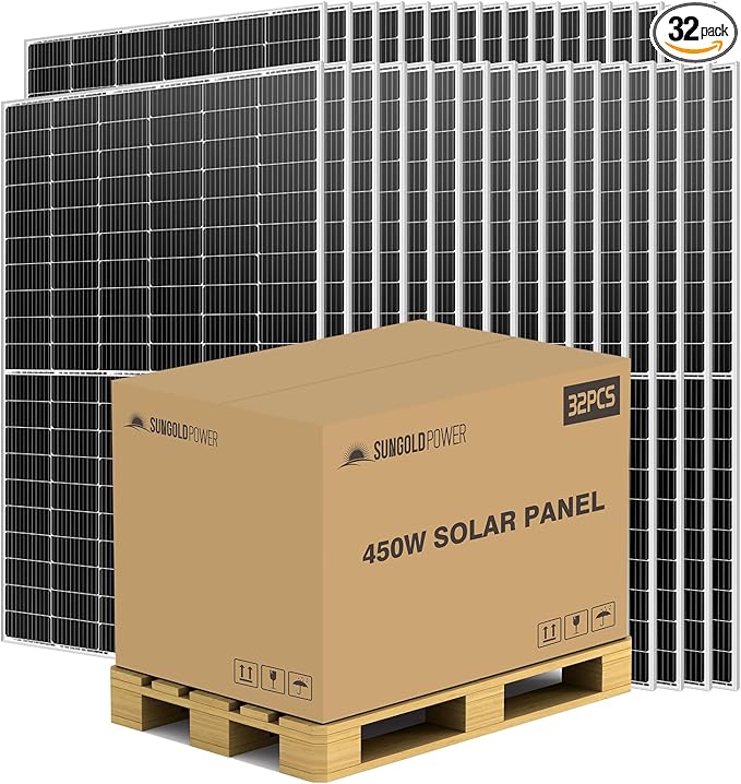 UL61730 450W 32PCS Monocrystalline Solar Panel 11BB Grade A Cell,Black,High Efficiency,IP68