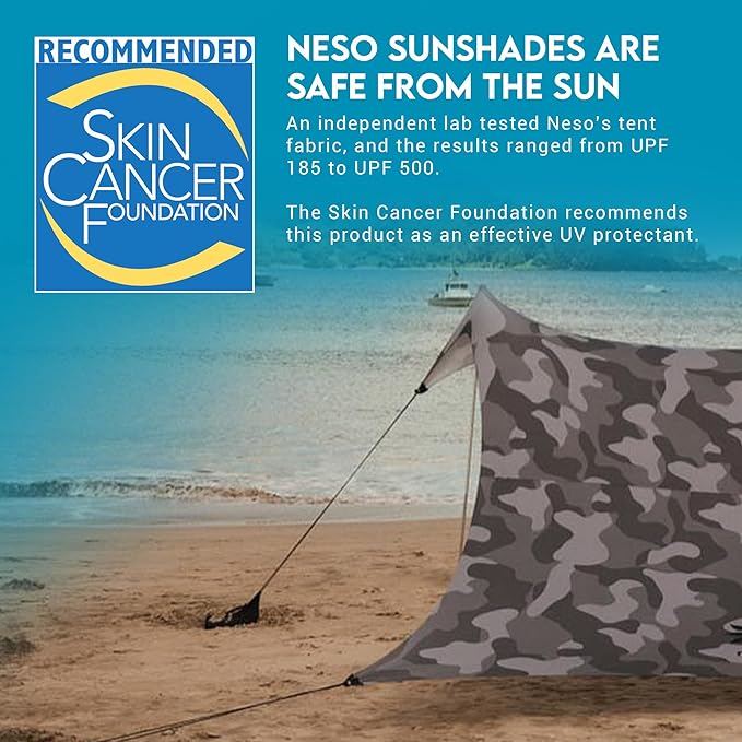 Neso Gigante - Portable Beach Tent - Ideal to Enjoy with Family and Friends - UPF 50+