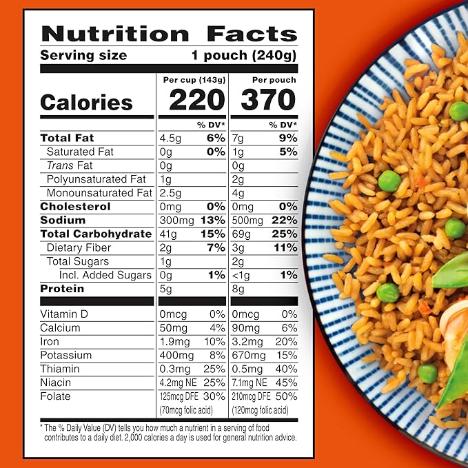 BEN'S ORIGINAL Ready Rice Fried Flavored Rice, Easy Dinner Side, 8.5 oz Pouch (Pack of 12)