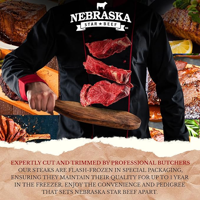 Nebraska Star Beef Premium Angus Steak Sampler Gift Package, Beef