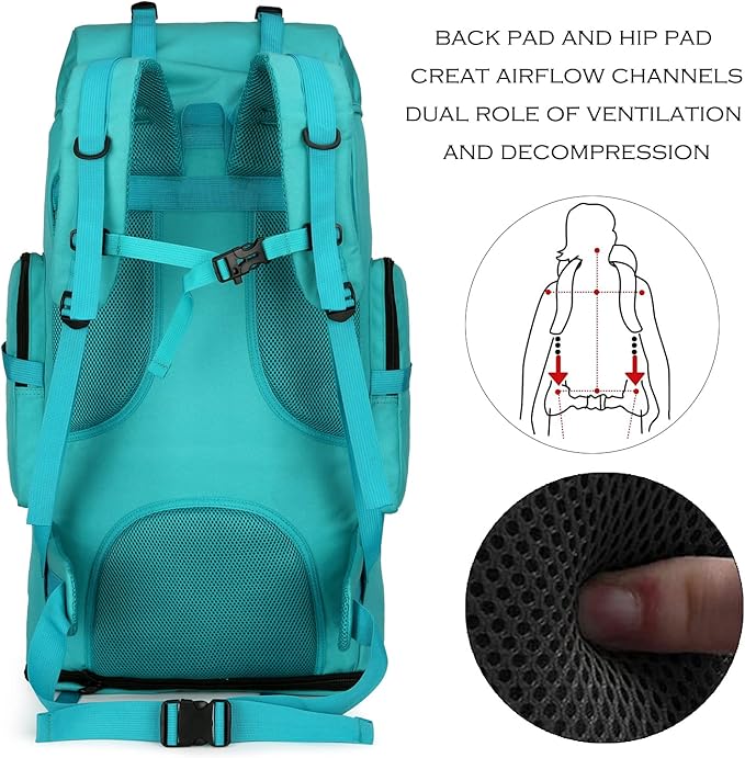 Hiking Backpack for Men 70L/100L Camping Backpack Military Rucksack Molle 3 Days Assault Pack for