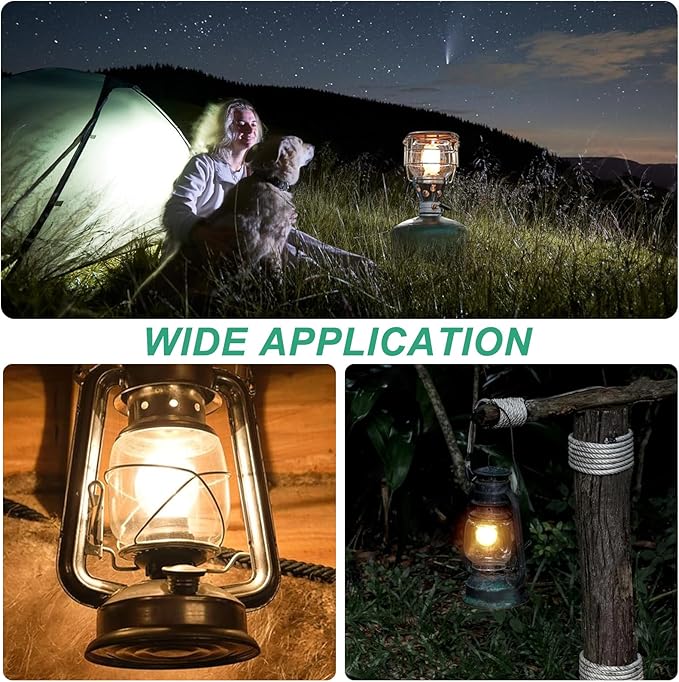 20Pcs Lantern Mantles Propane Lantern Mantles, Soft Light Propane Lampshades for Outdoor Camping