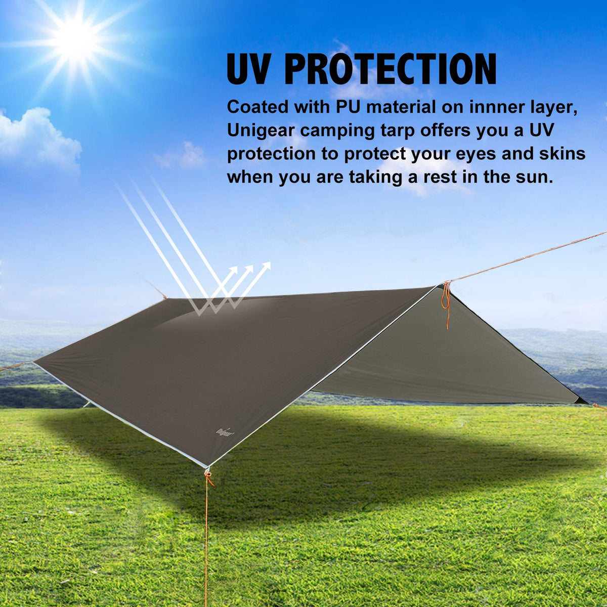 Unigear Camping Tarp - Waterproof - product view 4