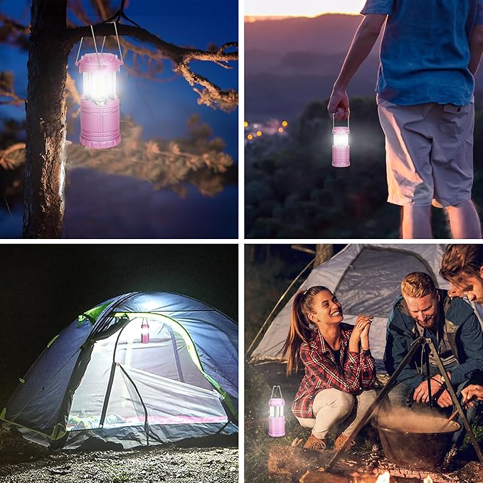 6-Pack Mini LED Camping Lanterns, Portable Camping Lights, Outdoor Tent Lights, Essential Emergency
